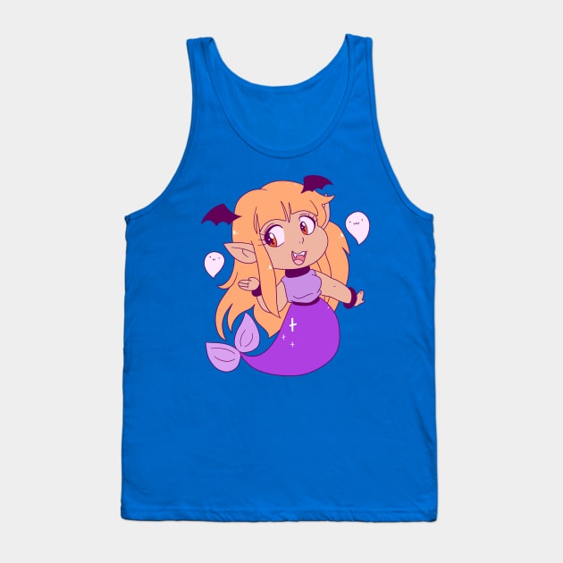 Spooky Mermaid Tank Top by saradaboru